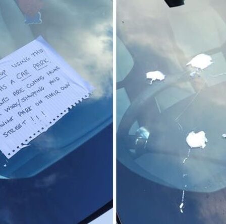 Des sœurs frustrées ont des notes en colère collées sur leur voiture avec du silicone après une dispute de stationnement