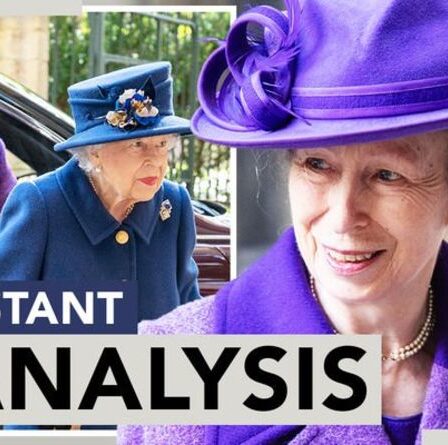 Héros!  La princesse Anne saute pour sauver sa mère avec la reine manquant clairement Philip