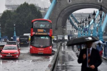 Inondations à Londres : Quelles lignes ont été touchées par des pluies torrentielles ?  Des trajets dans le chaos