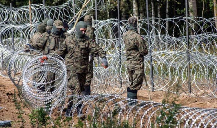 La Pologne défie l'avertissement de l'UE avec un «plan de 300 millions de livres sterling» pour construire un mur frontalier avec la Biélorussie