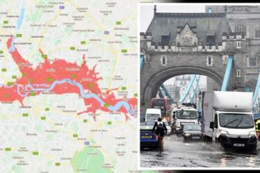 La carte des inondations de Londres montre les zones de la ville risquant d'être submergées – Sadiq Khan a envoyé un avertissement