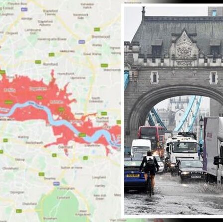 La carte des inondations de Londres montre les zones de la ville risquant d'être submergées – Sadiq Khan a envoyé un avertissement