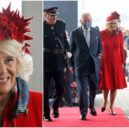 La duchesse de Cornouailles vole la vedette alors qu'elle célèbre le Pays de Galles avec un chapeau rouge flamboyant