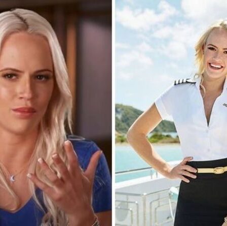 Le lien passé du chef Stew Heather Chase sous le pont avec un membre d'équipage exposé