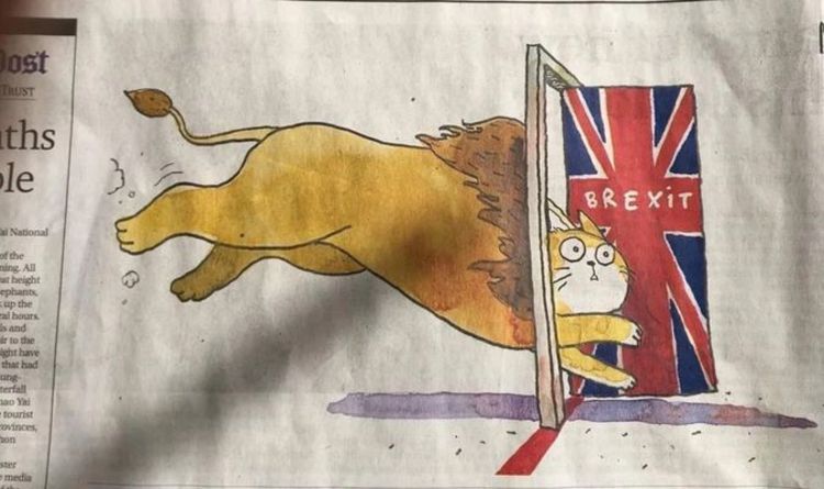 Les griffes sont sorties !  Le Bangkok Post prend un coup « salé » contre la Grande-Bretagne avec un dessin animé sur le lion du Brexit