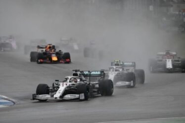 L'horreur allemande de Lewis Hamilton et Valtteri Bottas revécue alors que Mercedes fait une blague sur Red Bull