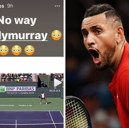 Nick Kyrgios est resté impressionné par Andy Murray après un moment contre Carlos Alcaraz - "Pas question"