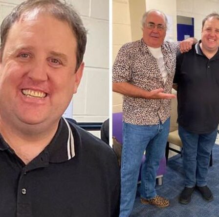 Peter Kay étonne les fans sur une photo rare avec Bob Harris et Danny Baker après une pause de quatre ans