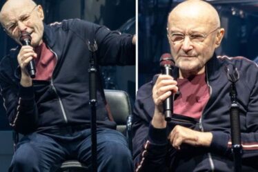 Phil Collins, 70 ans, se produit depuis une chaise au concert de Genesis au milieu des inquiétudes concernant sa santé