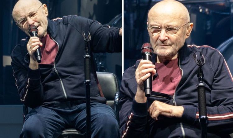 Phil Collins, 70 ans, se produit depuis une chaise au concert de Genesis au milieu des inquiétudes concernant sa santé