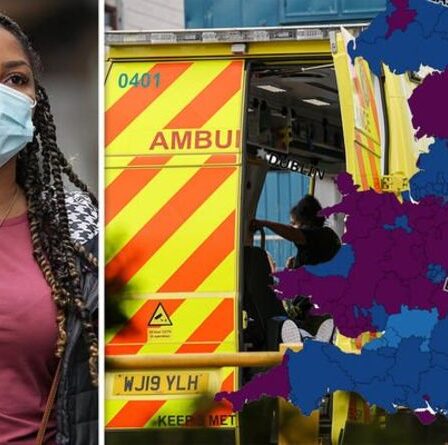 Points chauds Covid - TROIS zones qui ont des taux d'infection PLUS DU double de la moyenne britannique