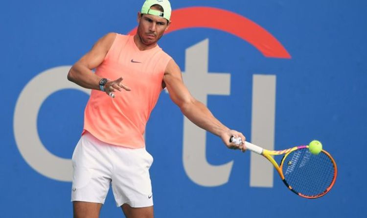 Rafael Nadal revient sur le terrain d'entraînement pour apaiser les craintes de retraite des blessures