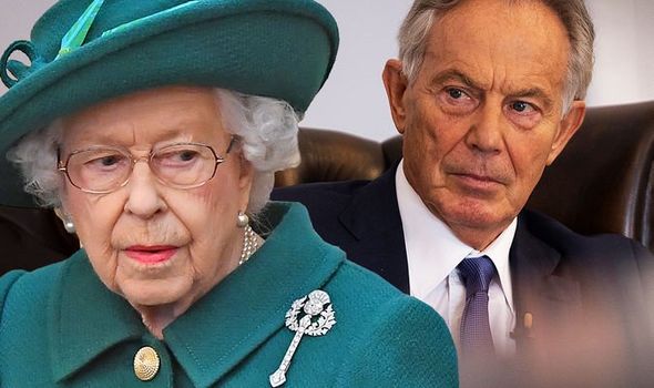 Tony Blair et la reine