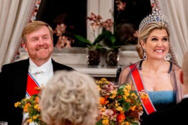 Le roi Willem-Alexander et la reine Máxima visitent le palais royal lors d'un voyage d'État en Norvège