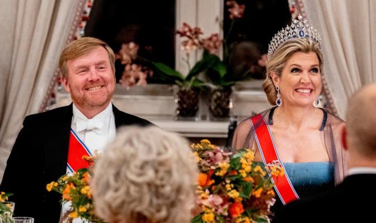Le roi Willem-Alexander et la reine Máxima visitent le palais royal lors d'un voyage d'État en Norvège