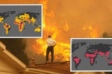 Les cartes d'horreur indiquent EXACTEMENT où sur terre les gens mourront en premier à cause du changement climatique
