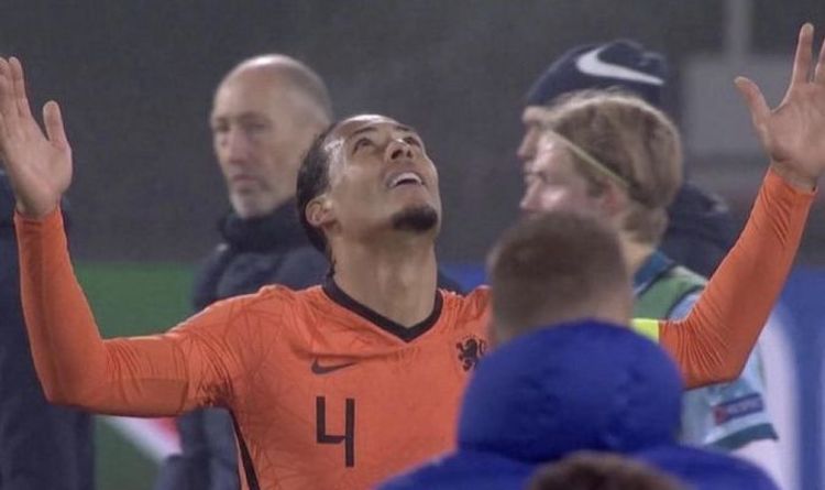 Réaction émotionnelle de la star de Liverpool Virgil van Dijk alors que les Pays-Bas confirment leur place pour la Coupe du monde