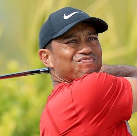 Tiger Woods «de retour dans l'action de golf» 10 mois après un accident de voiture d'horreur