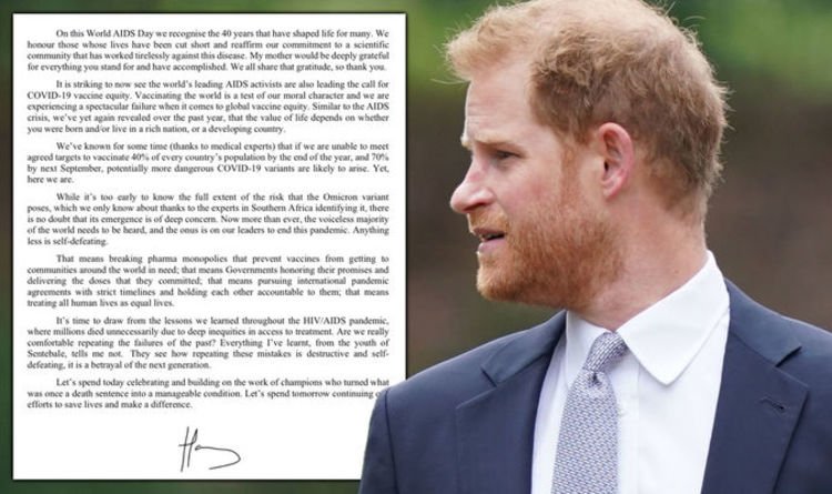 Famille royale EN DIRECT: Harry se dispute le timbre «royal» dans la lettre – «Pourquoi n'a-t-il pas utilisé Archewell?'