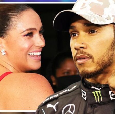 Lewis Hamilton s'est ouvert sur Meghan Markle: "Le meilleur week-end de tous les temps"