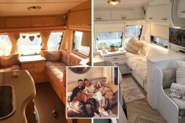 Un couple de bricoleurs transforme la caravane en un espace « à couper le souffle » pour seulement 800 £ – économisant des milliers