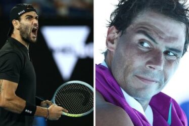 Matteo Berrettini tire un coup de semonce sur Rafael Nadal avant la demi-finale de l'Open d'Australie