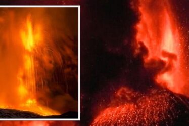 Éruption de l'Etna: un volcan à un moment à couper le souffle déclenche de rares éclairs volcaniques capturés