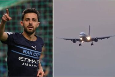 L'avion de l'équipe de Man City contraint d'interrompre son atterrissage dans des scènes effrayantes après le choc de la Ligue des champions