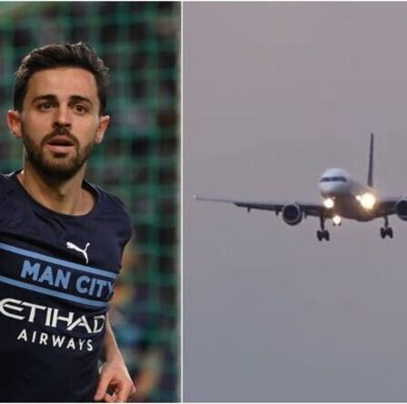 L'avion de l'équipe de Man City contraint d'interrompre son atterrissage dans des scènes effrayantes après le choc de la Ligue des champions