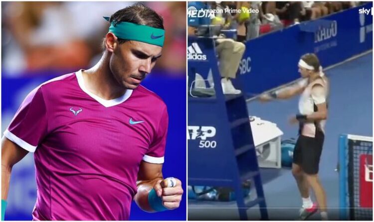 Rafael Nadal claque Alexander Zverev alors que l'Allemand est condamné à une amende de 30 000 £ et pourrait faire face à une interdiction de tournée