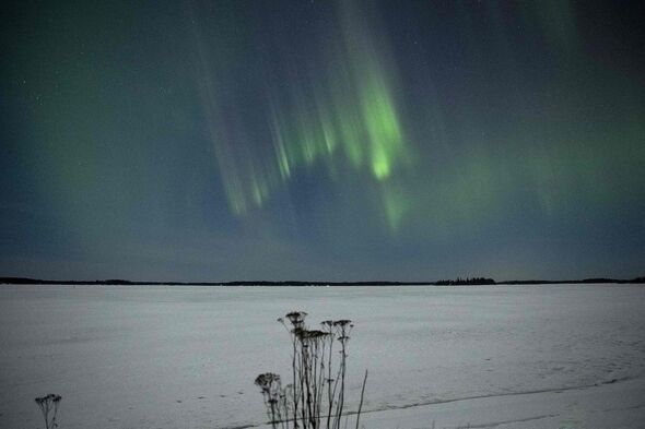 Aurore vue au-dessus de la Finlande ce week-end