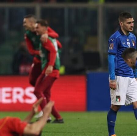 L'Italie HORS de la Coupe du monde 2022 après que la Macédoine du Nord a produit un superbe vainqueur du temps d'arrêt
