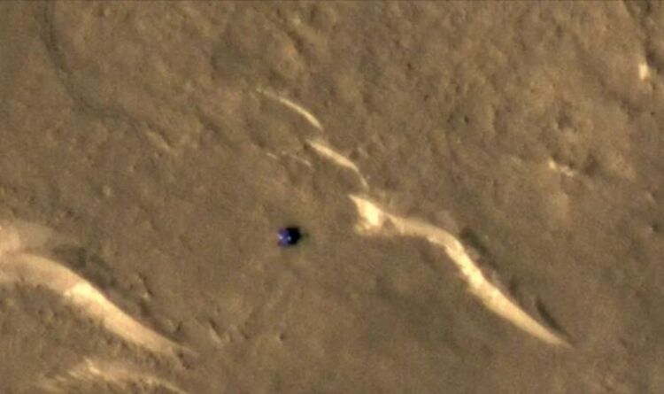 La sonde Mars de la NASA prend une photo de "traces" d'un kilomètre de long pendant l'orbite autour de la planète rouge