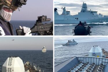 Les navires de guerre de la Royal Navy et les avions à réaction de la RAF rejoignent le "groupement tactique" de l'OTAN dirigé par le Royaume-Uni sous le nez de Poutine