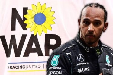 Les pilotes de F1 s'unissent au message anti-guerre - mais Lewis Hamilton est absent