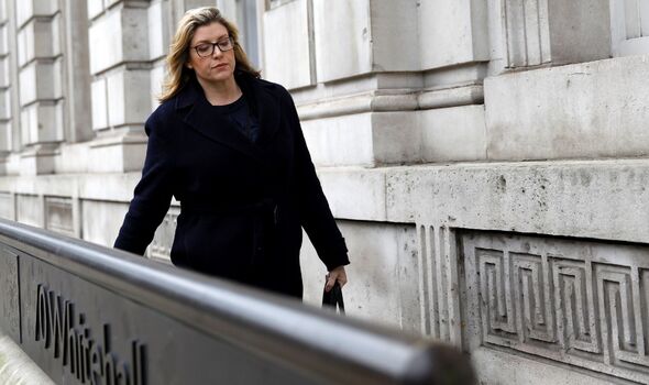 Penny Mordaunt arrive au Cabinet Office