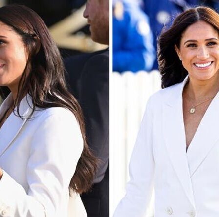 Meghan Markle porte des bijoux d'une valeur de 300 000 £ à La Haye - y compris la montre de Diana