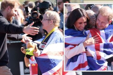 Meghan et Harry rayonnants alors qu'ils embrassent des athlètes britanniques le deuxième jour des Jeux Invictus