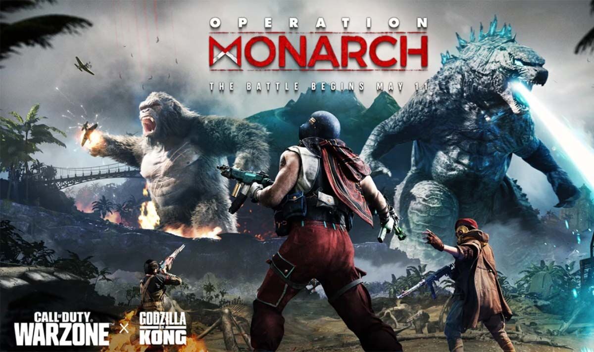 Warzone Operation Monarch : A quand Godzilla et King Kong dans Call of Duty ?  Date, heure