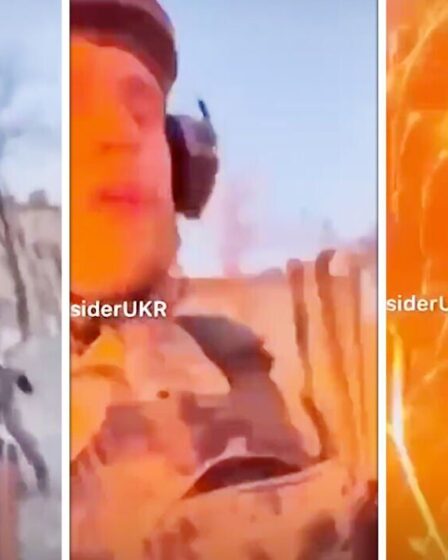 Des images d'horreur montrent le moment où un commandant tchétchène a été tué alors qu'il se vantait de ses victoires
