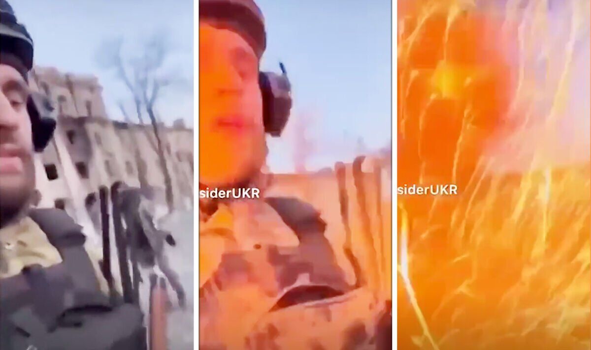 Des images d'horreur montrent le moment où un commandant tchétchène a été tué alors qu'il se vantait de ses victoires