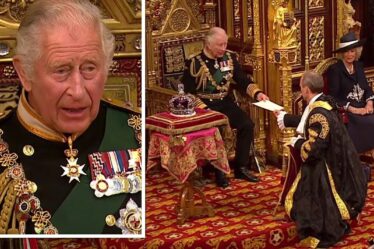 Discours de la reine: Charles intervient pour s'adresser aux députés - alors que la fière Camilla ne peut s'empêcher de sourire