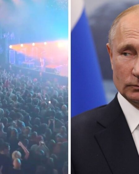 'F *** la guerre!'  La réaction de Poutine commence alors que des milliers de personnes se révoltent lors d'un concert à Saint-Pétersbourg