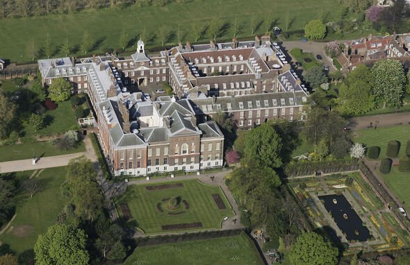 Vue aérienne du palais de Kensington