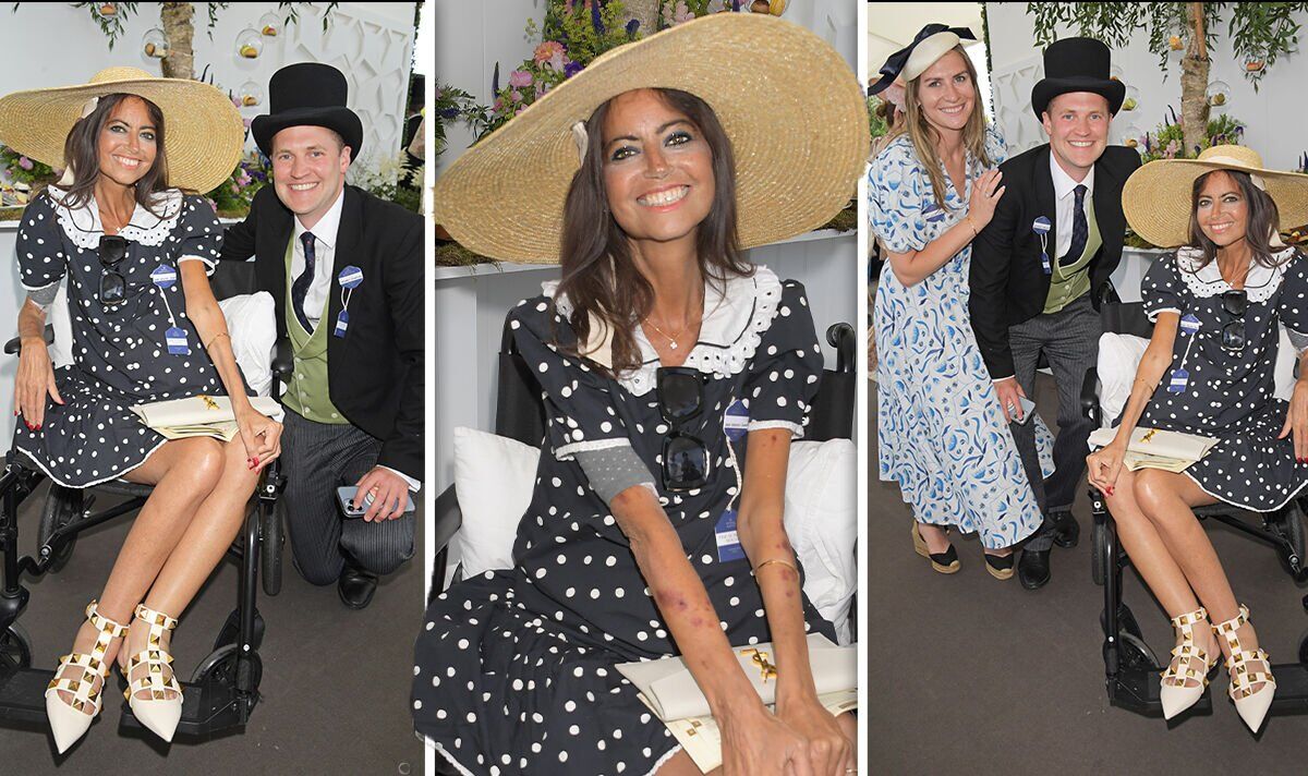 Dame Deborah James est radieuse en minirobe à pois à Royal Ascot avec son frère