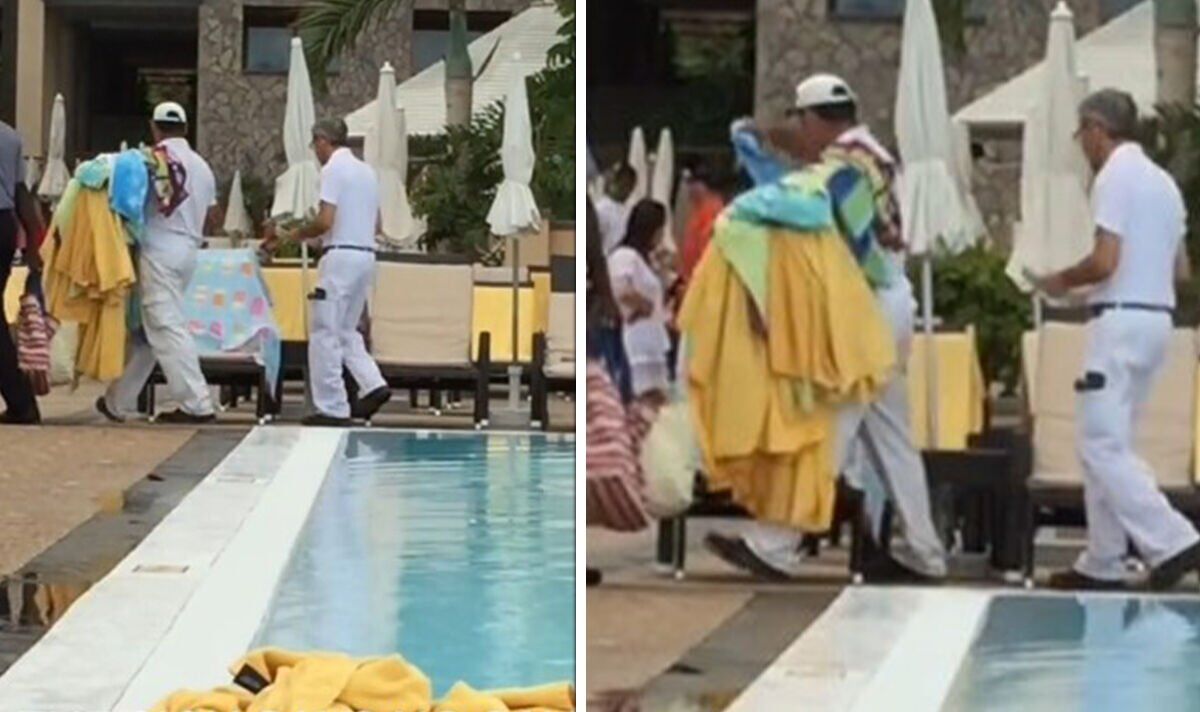 Guerres des lits de bronzage !  Les Britanniques se font enlever les serviettes d'un hôtel cinq étoiles à Tenerife - "Exaspérant"