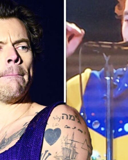 Harry Styles dans l'horreur du concert de Glasgow alors qu'un fan plonge du balcon supérieur à la foule en bas à Ibrox