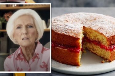 Mary Berry révèle le «secret» pour faire un gâteau éponge Victoria «parfait» – «aussi simple que ça»