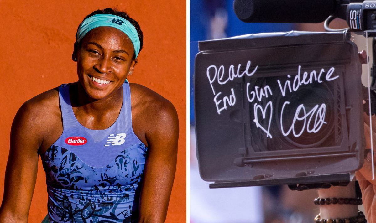 "Mettre fin à la violence armée" - Coco Gauff signe un objectif de caméra plaidant pour la paix après la victoire de Roland-Garros