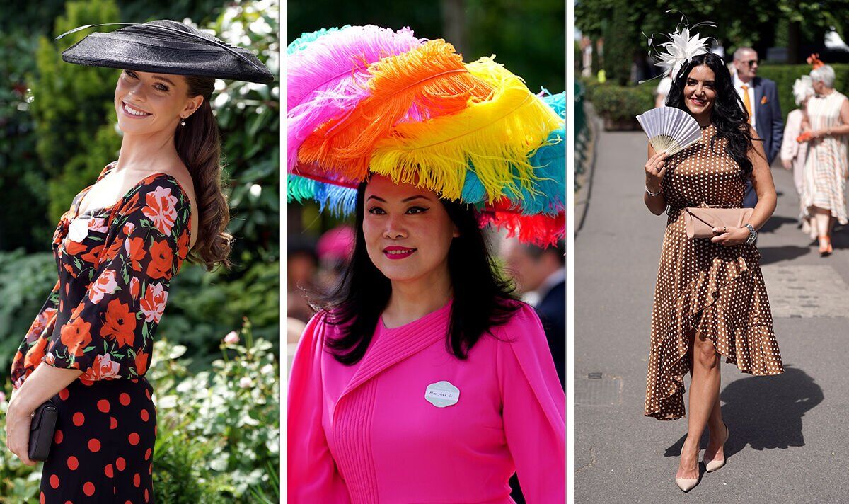 Royal Ascot 2022 : les invités impressionnent par les pois, les couleurs vives et les énormes chapeaux à plumes